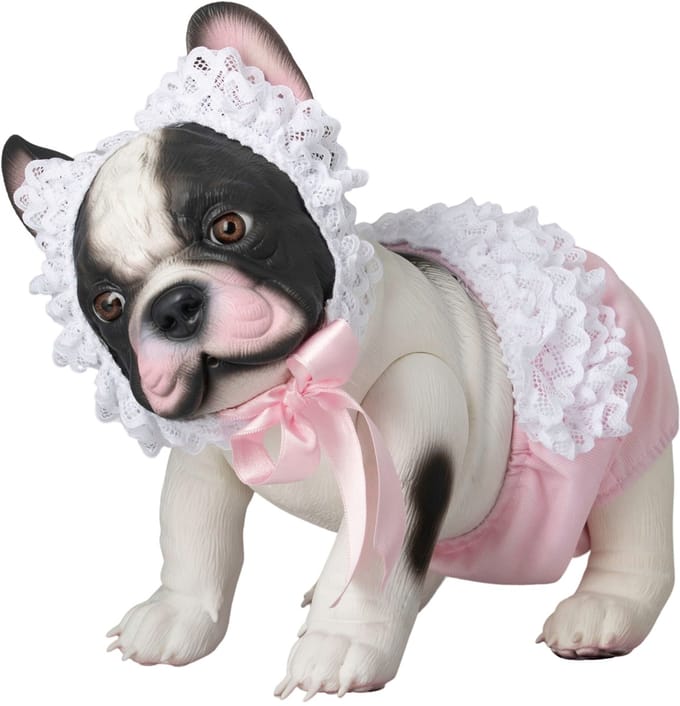 ASI DREAMS Pop - Lily Bulldog 32 Cm - Kleding - Wit/Roze