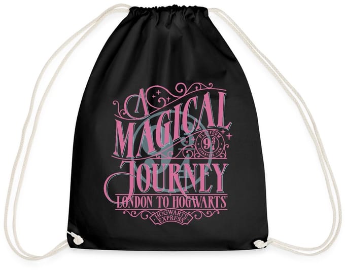Harry Potter Perron 9 ¾ Ontwerp In Roze & Blauw Gymtas