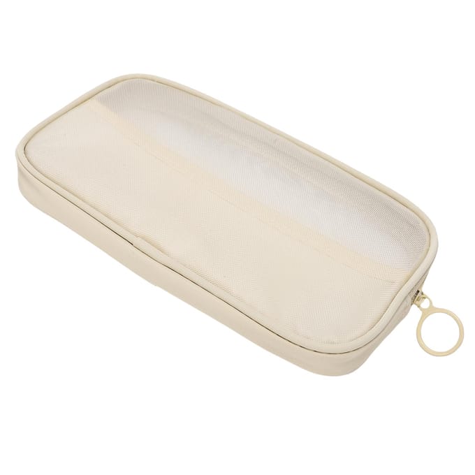Cosmetische Make-up Tas Grote Capaciteit Multifunctioneel Draagbare Make-up Tas Organizer voor Thuis Reizen white