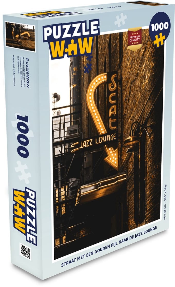 Puzzel Gouden - Bord - Stad - Legpuzzel - Puzzel 1000 stukjes volwassenen
