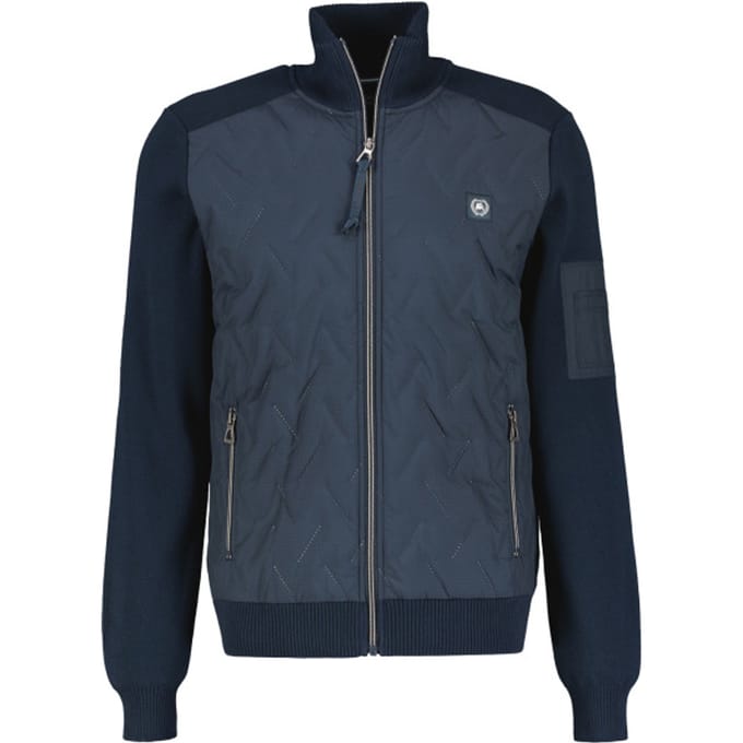 Lerros - Sweatvest - Mannen - M - 485 CLASSIC NAVY - Katoen - 2425520