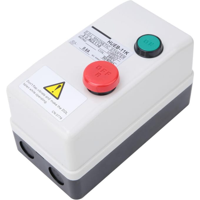 Onomkeerbare Handmatige Directe Start Type Besturing Motor Magnetische Starter 380V 50 60Hz(5.5 8.5A)