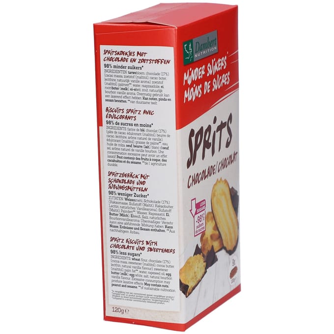 Damhert Sprits Chocolade Low Carb 120 Snack