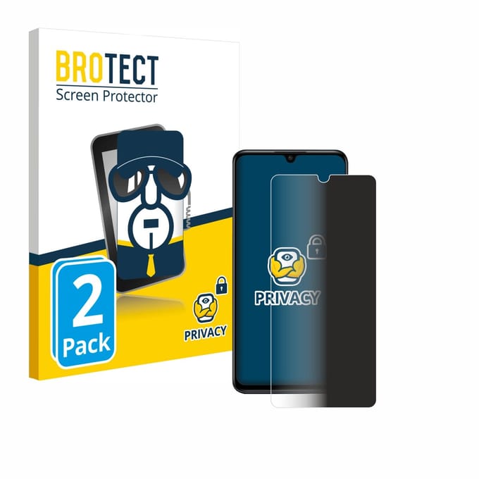 BROTECT - privacy screenprotector voor Huawei P30 lite New Edition - Folie Beschermfolie Blauwlichtfilter 2 Stuks