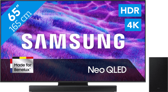 Samsung 65" Neo QLED QN82F 4K (2025) + Samsung HW-B66CF Zwart