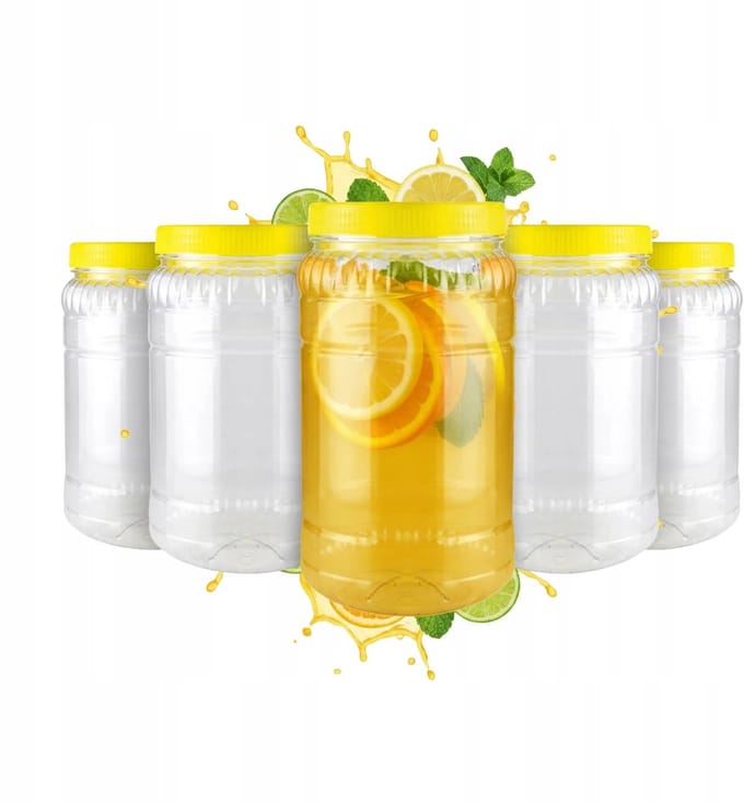 Bimberek - Plastic Voedselopslagpot - Transparant - Multifunctioneel - 2L