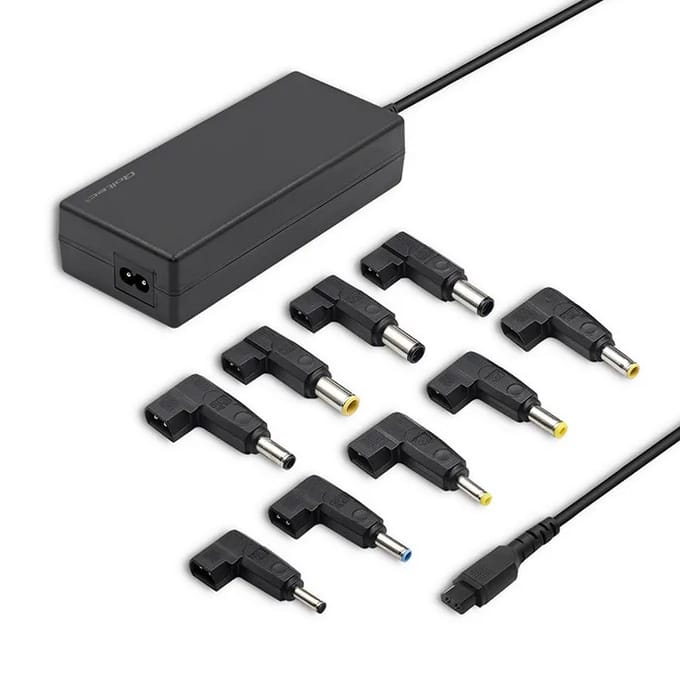 Qoltec Universele Laptop Voeding 90W |   Automatisch |   Multiplug |   9 Stekkers |   Stroomkabel