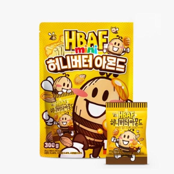 HBAF BAF Mini Verschillende Types Amandel 15/20 Pakken 20g (5 opties) 3 Type (20g x 15ea) brown