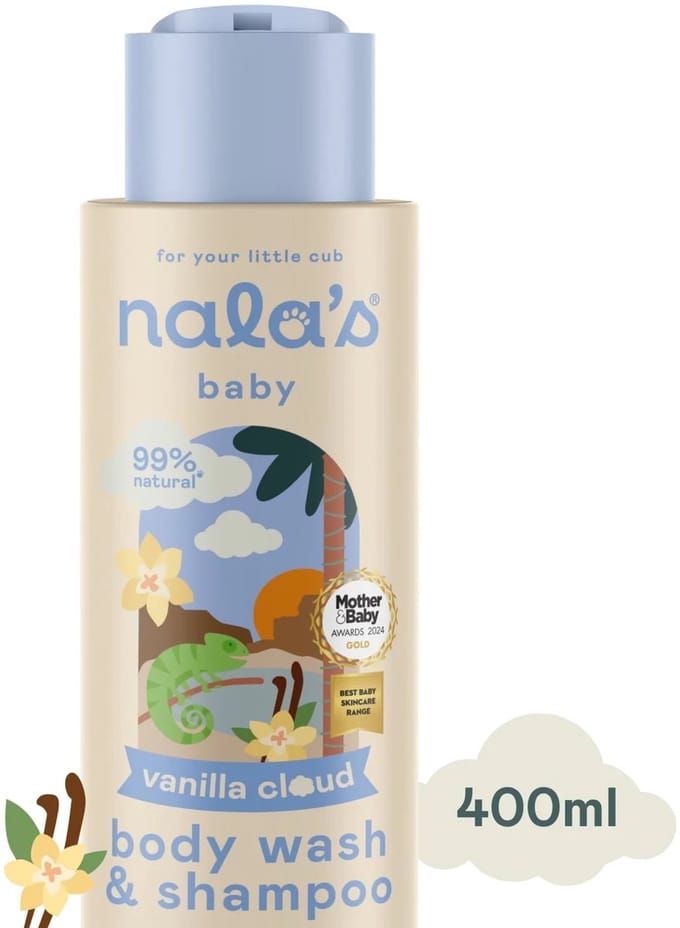Nalas Baby Body Wash & Shampoo Vanilla Cloud, 400ml