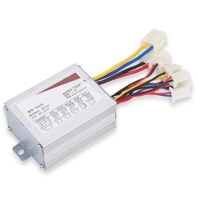 24V 350W Motor Geborstelde Controllerbox voor Elektrische Fiets Scooter Ebike white