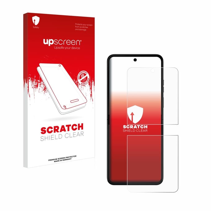 upscreen - Screenprotector voor Motorola Razr 50 - Folie Beschermfolie transparant