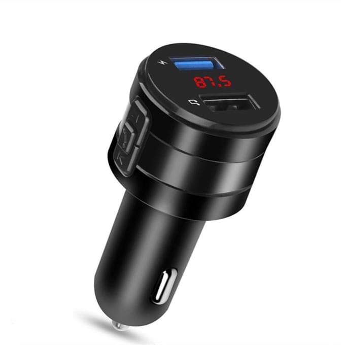 Transmetteur FM Bluetooth pour voiture, lecteur MP3 3.1A, double Ports USB, chargeur de voiture, Kit modulateur mains libres, adaptateur de charge pour téléphone noir