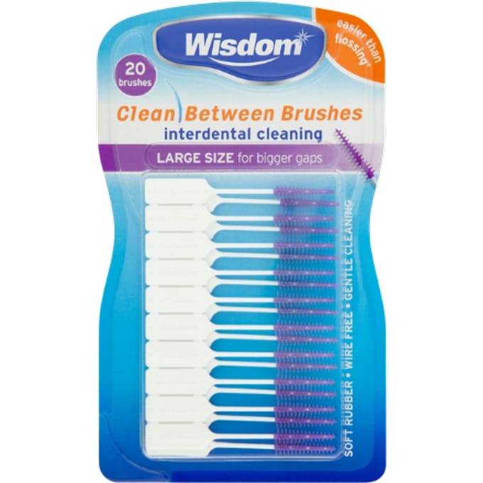 Wisdom grote afstandborstels - 20 stuks