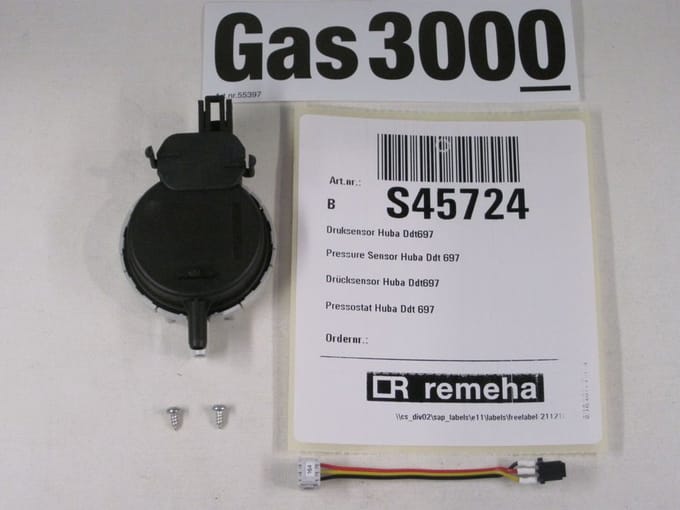 Remeha Druksensor Huba Ddt697 G3000, S45724
