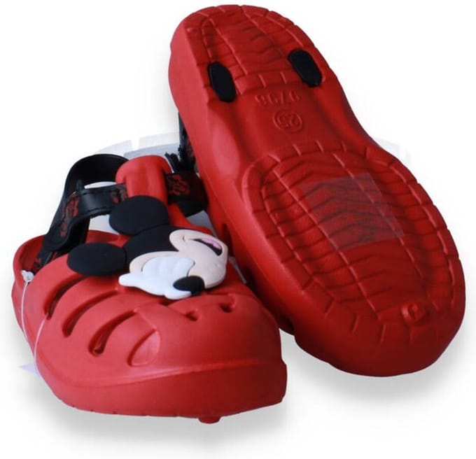 Mickey Mouse Jongens Clog | Rood | Maat: 28
