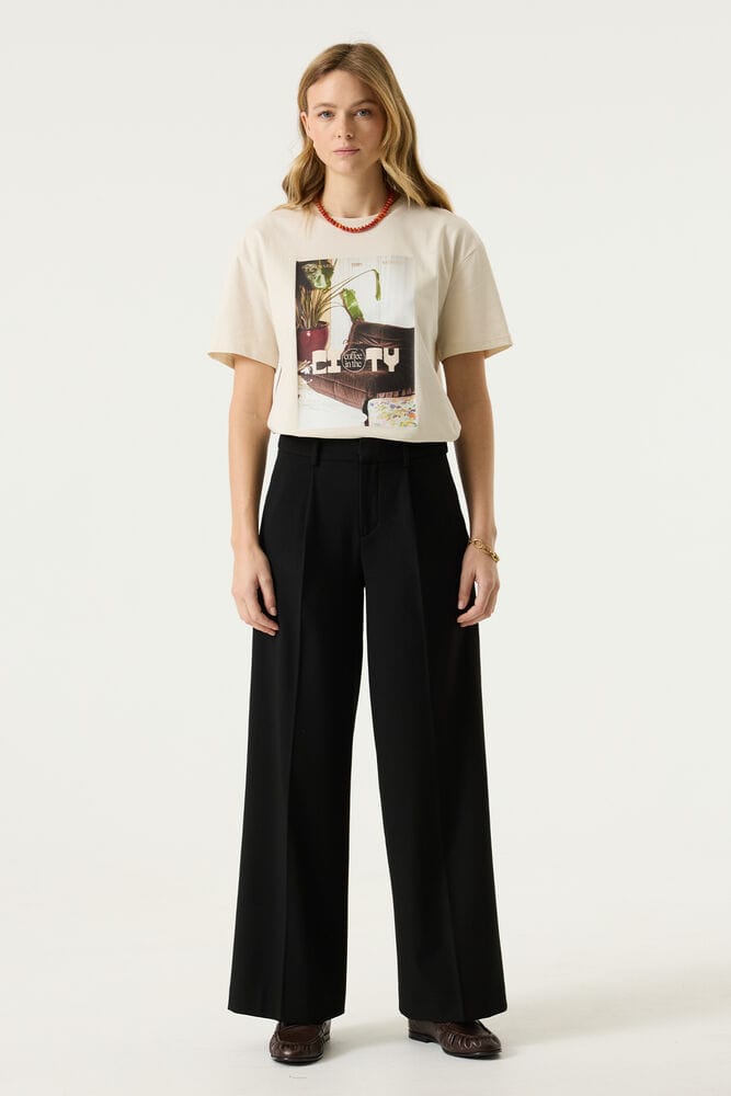 GARCIA T260312 Dames Wide Fit Broek Zwart