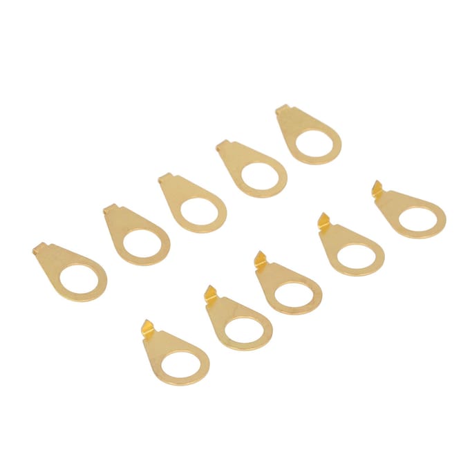 10 STUKS Gitaarknoppen Pointer Indicator Plaat IJzeren Gitaar Potentiometer Indicator Afstandhouder Goud goud