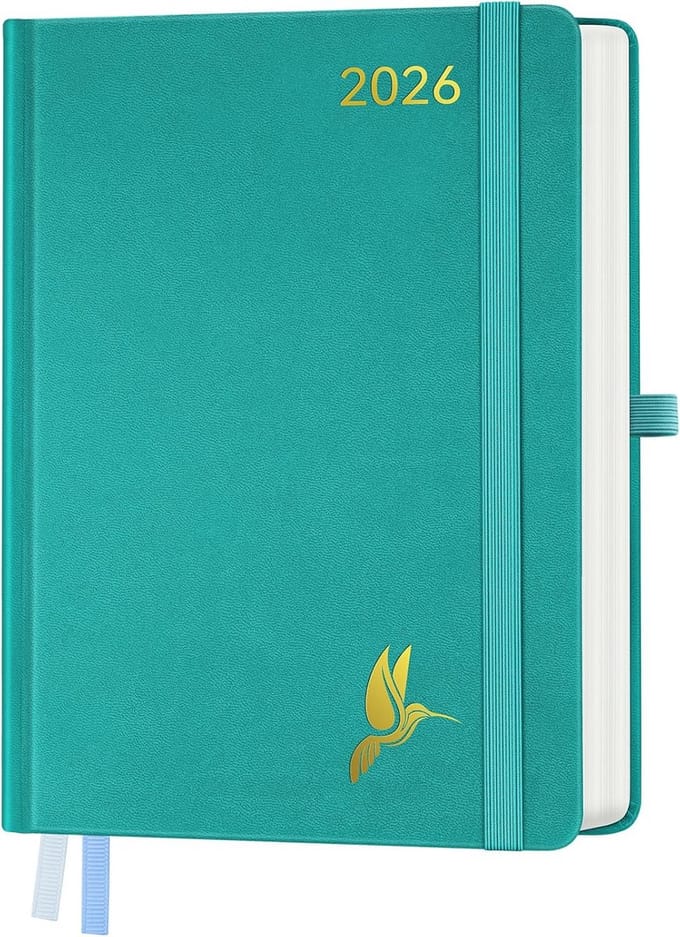 Dagplanner 2026 - Afsprakenplanner - Dagelijkse planning - 1 dag per pagina - A4 formaat - Blauw