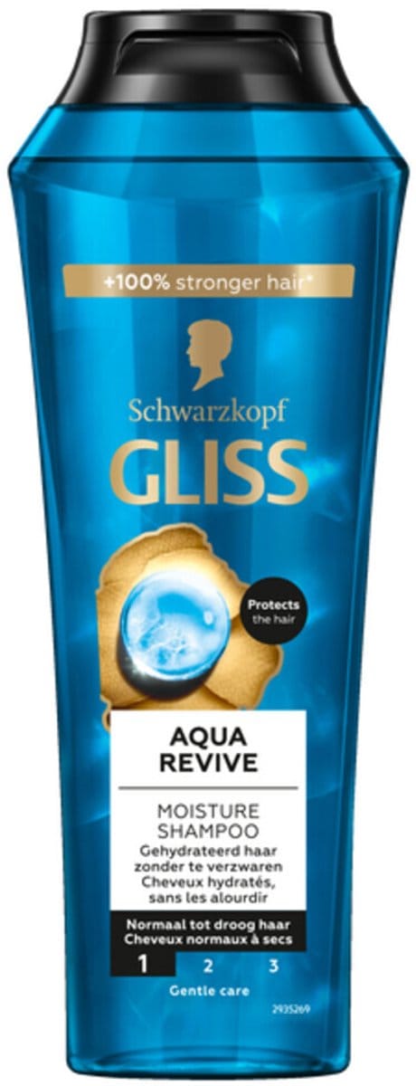 Gliss Kur - Shampoo - Aqua Revive - 370ml x 3