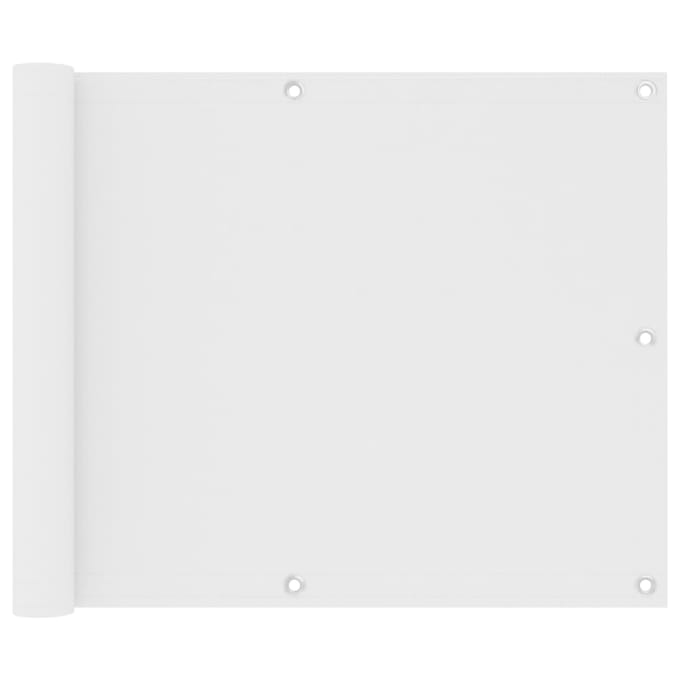vidaXL - Balkonscherm - 75x500 - cm - oxford - stof - wit