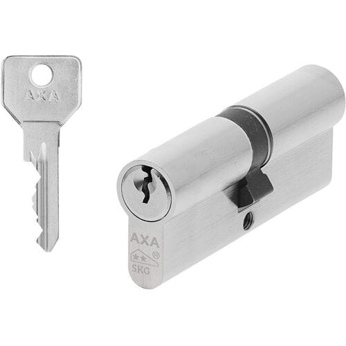 AXA Security Dubbele Veiligheidscilinder - Cilinderslot - incl. 3 sleutels - SKG2 - Vernikkeld - 40/40 m
