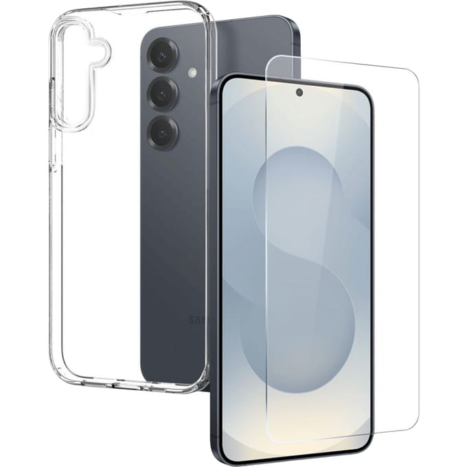 Northjo Samsung Galaxy S25 FE Hoesje en Screenprotector Transparant
