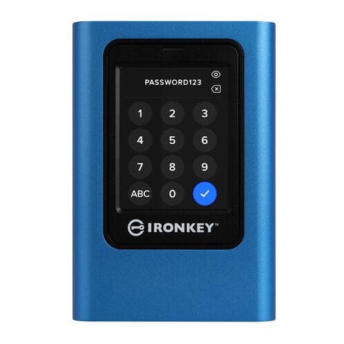 Kingston IKVP80ES/3840G IronKey Vault Privacy 80ES 3,84TB Hardware-Encrypted SSD | USB-C | Password