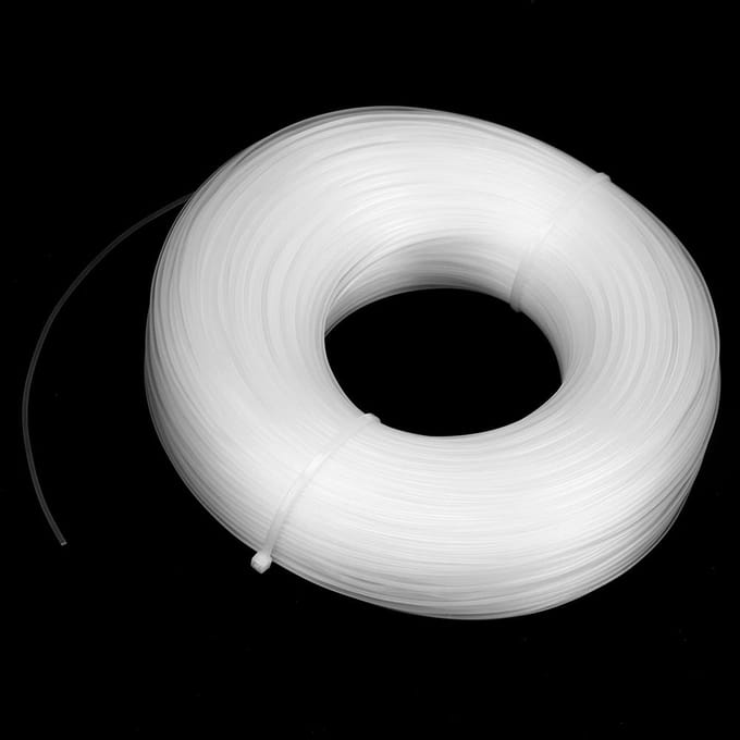 1,6 mm x 175 m Universele Ronde Witte Grasmaaier Trimmerlijn Maaitouw Accessoire