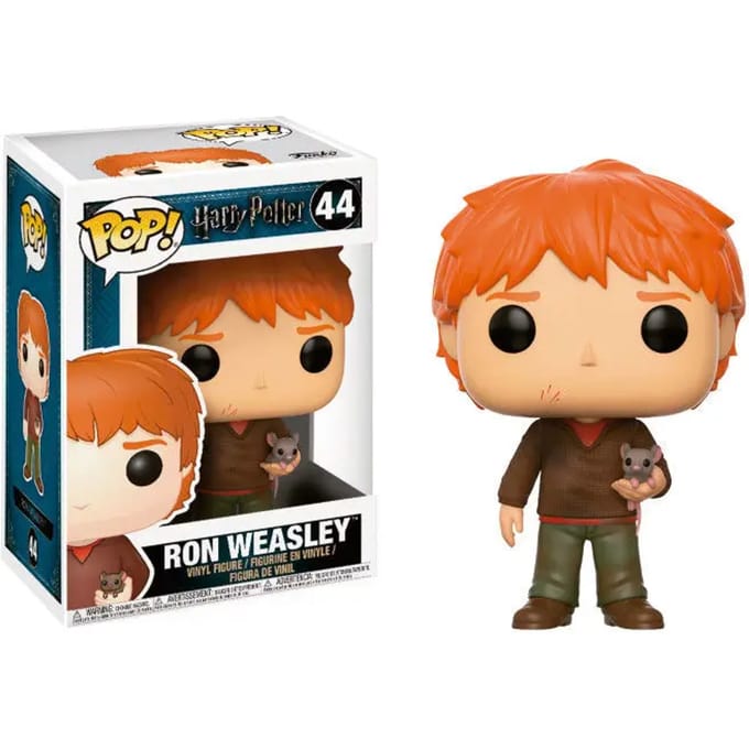 Beeldje Funko POP Harry Potter Ron Weasley with Scabbers