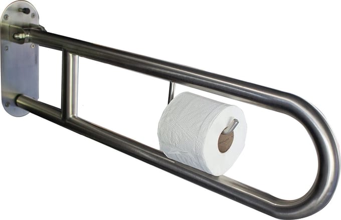 RVS opklapbare handgreep, ¿ 32 mm, 900 mm lang