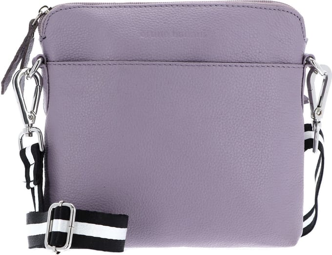 bruno banani Leren Schoudertas Crossbody Bag Lilac Paars
