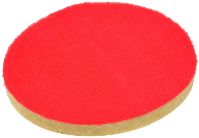 GEKO Polijstpad vilt - 125 mm diameter - 10 mm dik - klittenband bevestiging
