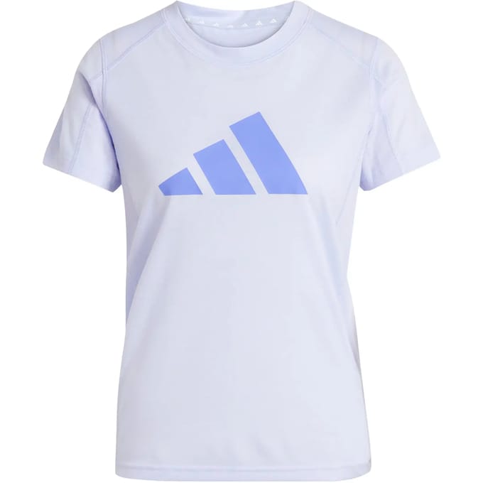 Adidas Train Essentials Big Performance Logo T-shirt Met Korte Mouwen Blauw S Vrouw