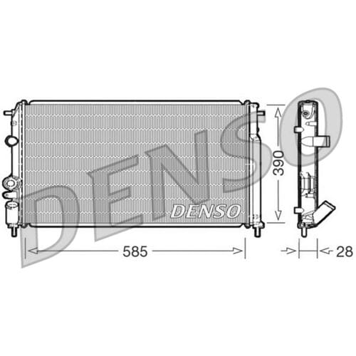 Motorradiateur  DENSO DRM23052