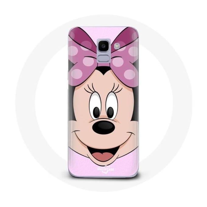 Coque pour Samsung Galaxy A8 2018 Minnie Mouse Dessin animé rose