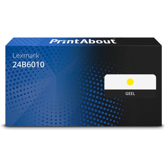 PrintAbout huismerk Toner 24B6010 Geel Geschikt voor Lexmark