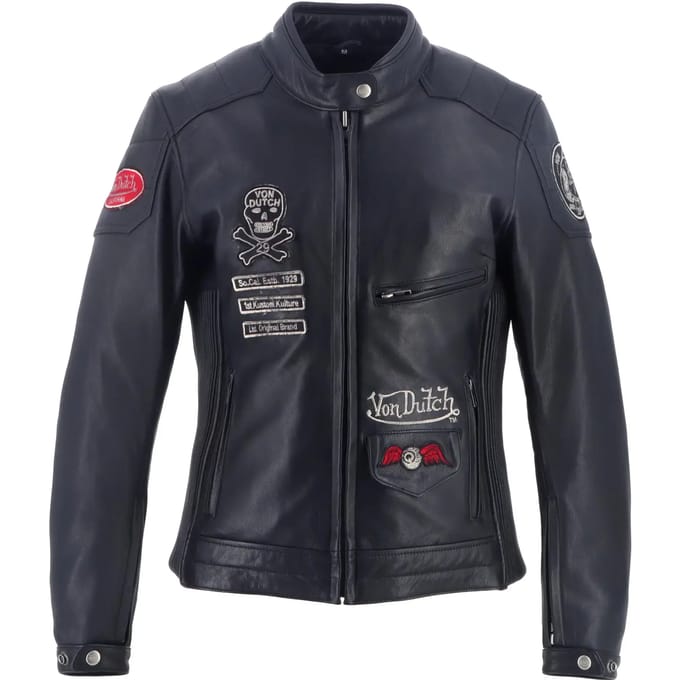 Leren motorjack voor vrouwen Helstons VD - Pretty