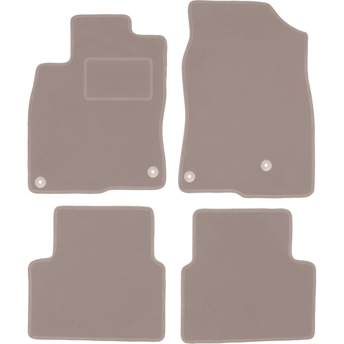 Beige velours vloermatten voor: Honda Civic X hatchback (2017-)