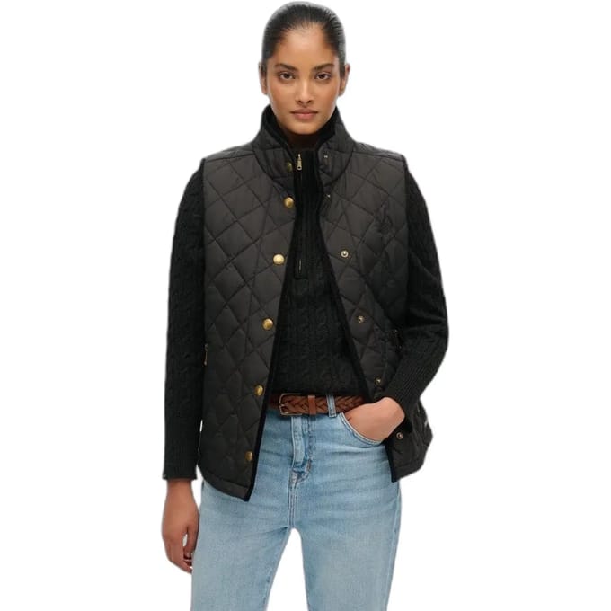 Mouwloos damesjack Superdry Estate Country Liner