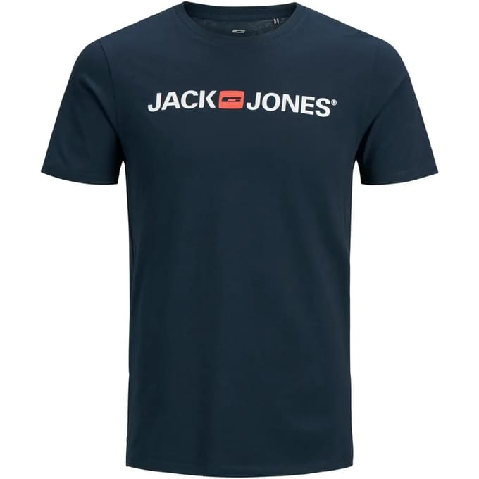 T-shirt met labelprint, model 'CORP'