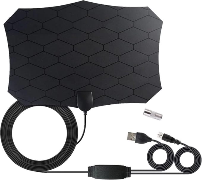 DVB-T2 antenne met COAX aansluiting met ingebouwde versterker op USB-voeding / HaverCo