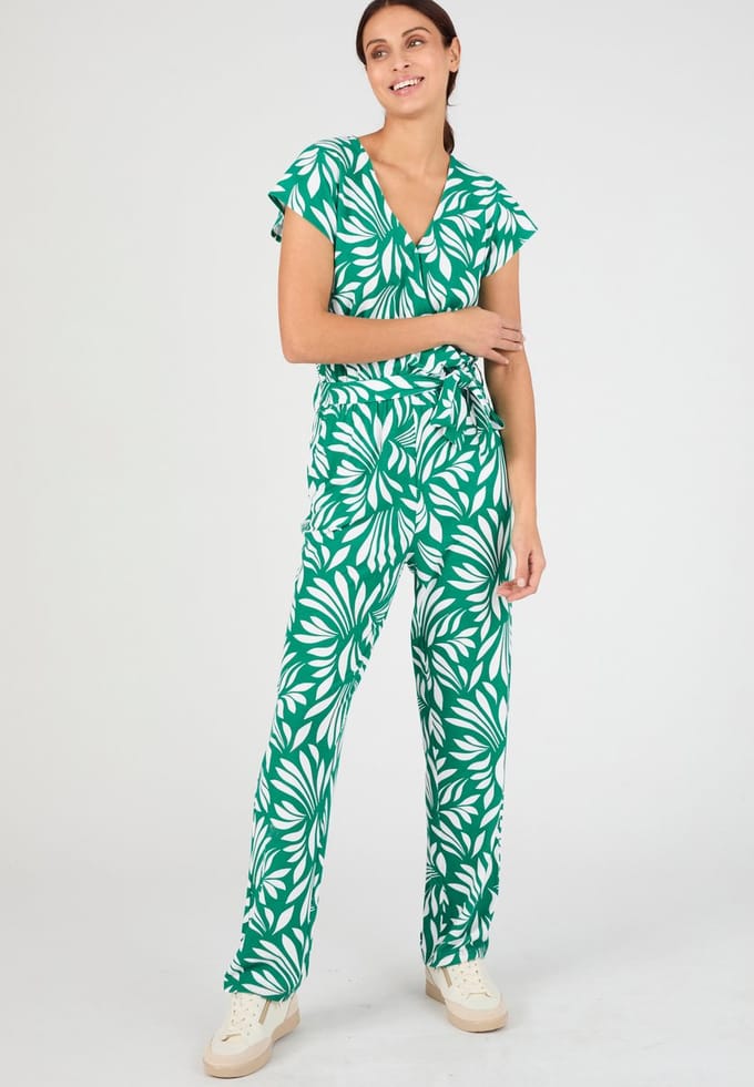 Damart - Climatyl jumpsuit van tricot - Dames - Groen - 48