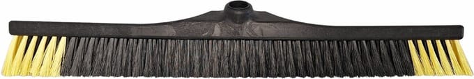 Veger zacht 60 cm 70% gerecycled geel zwart