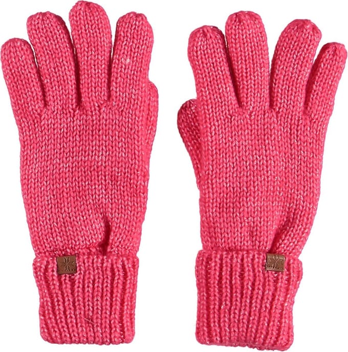 Sarlini | Meisjes Gebreide handschoenen | Metallic Look Pink Maat S