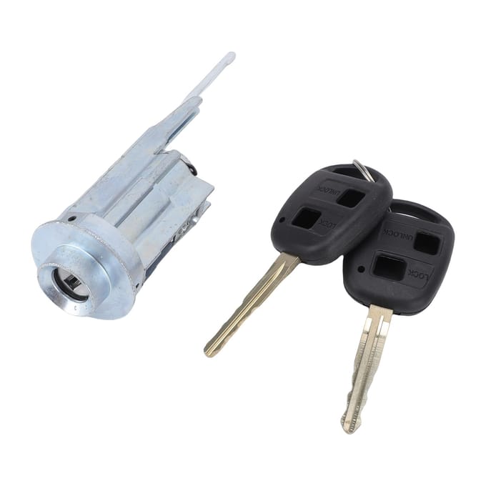 Contactslot Cilinderschakelaar met 2 Sleutels 89703 33070 Vervanging voor Avalon FJ Cruiser Solara white