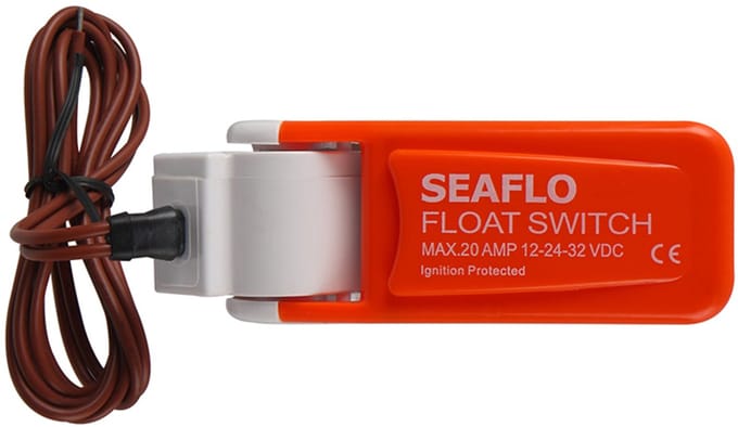 Seaflo Vlotterschakelaar, 12V/24V/32V, max 20A