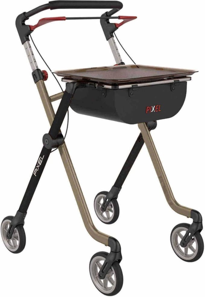 Rehasense Pixel / Space Binnenhuis Rollator Met Groot Dienblad - Best Getest