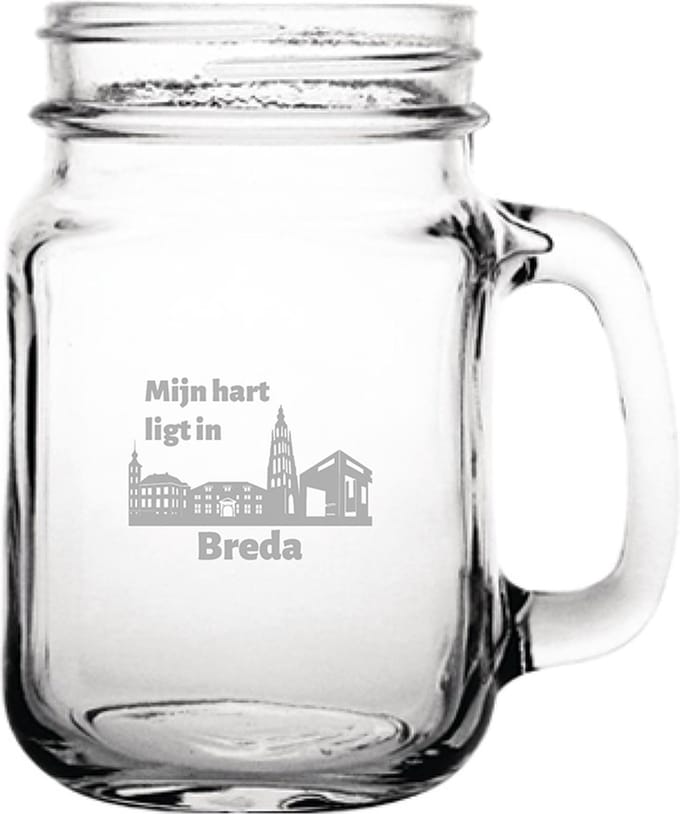 Gegraveerde Drinkglas 45cl Breda