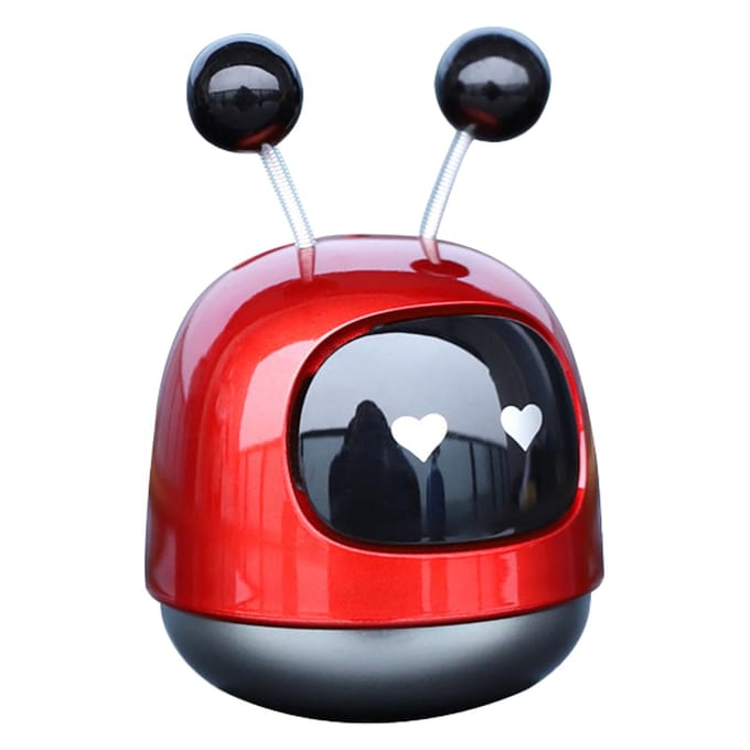Auto Aromaverspreider Creatieve Robot Stijl Luchtrooster Parfum Ornament Vaste Parfum Langdurig red