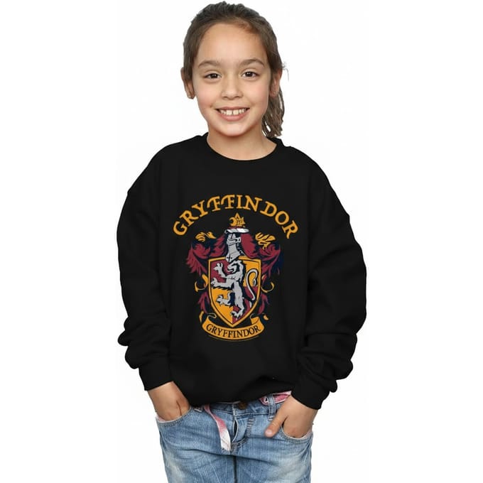 Harry Potter Meisjes Gryffindor Crest Sweatshirt (Zwart)